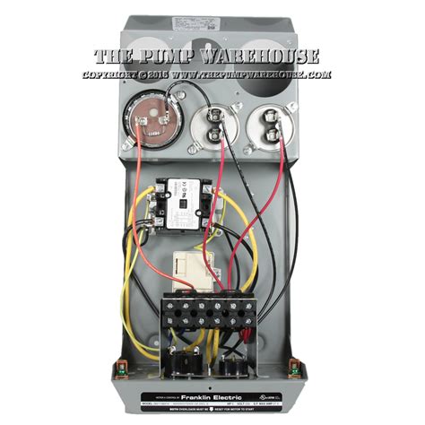 franklin electric 2821139310 control box 5hp 230v 1 phase schematic|Deluxe Control Box for 1.